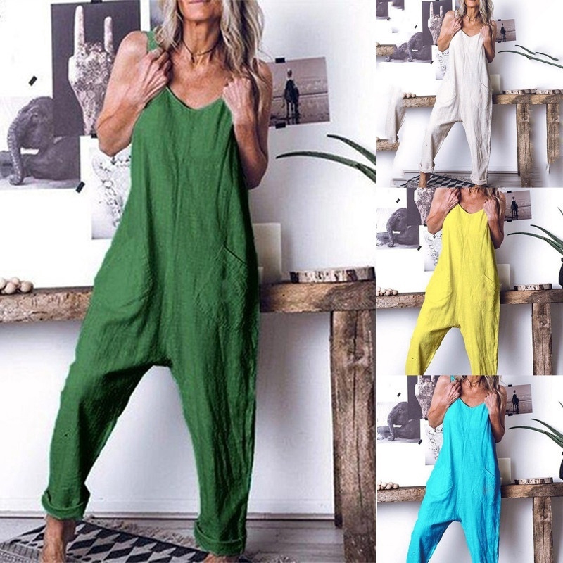 yellow and green jumpsuit