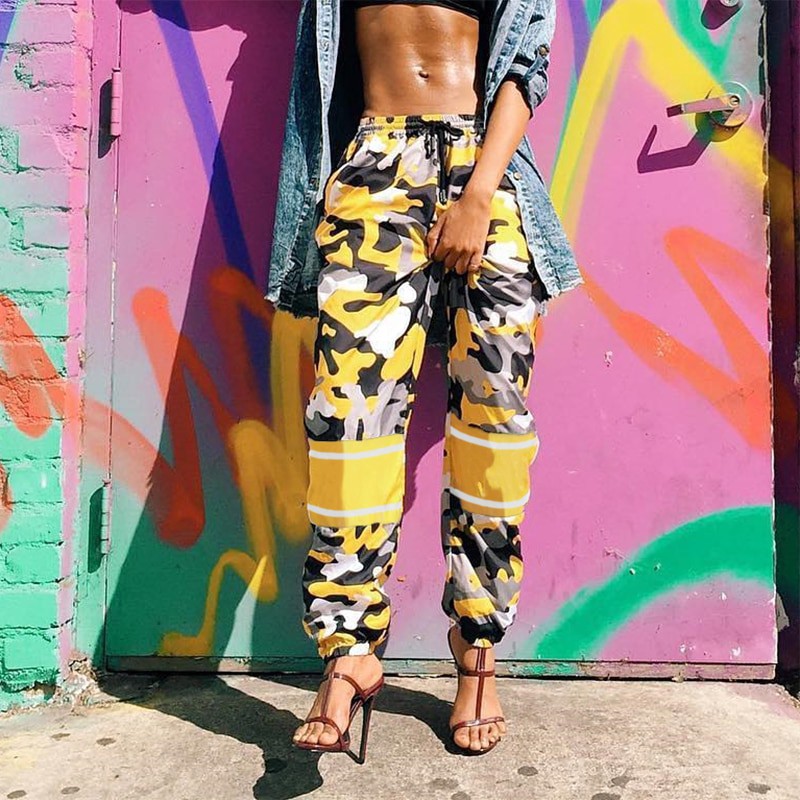 high waisted camo pants womens