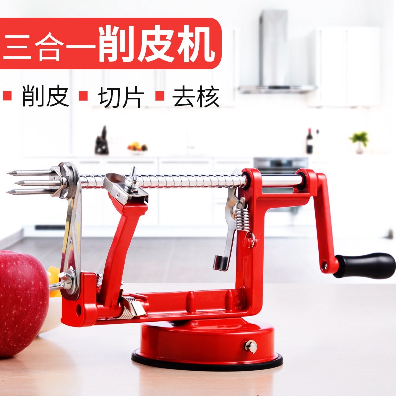 rotating apple peeler