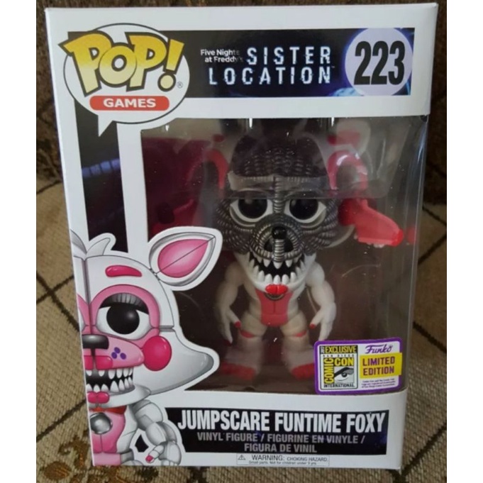 Jumpscare Funtime Foxy Sdcc Exclusive Five Nights At Freddys Sister