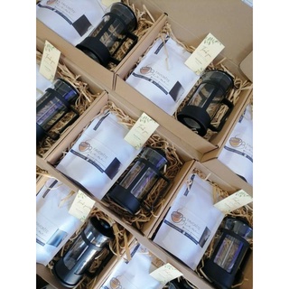Coffee Press 350ml & Coffee Grounds Classic & Flavored Blend Unique Giveaway Souvenirs Tokens Gift