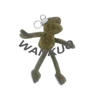 【WANKUO】Key Chain Long Leg Frog Backpack Bag Pendant Small Doll Young Girl Plush Bag Doll Gifts