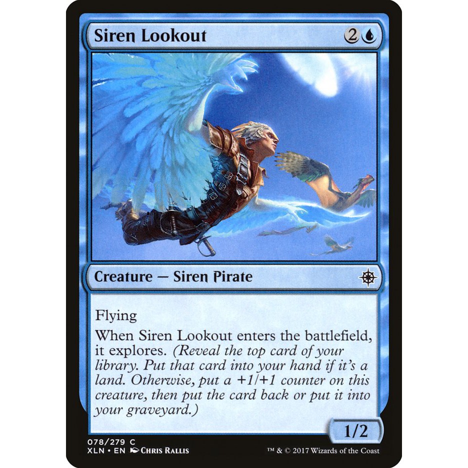 Mtg Singles Ixalan Siren Lookout Pl Foil Shopee Philippines