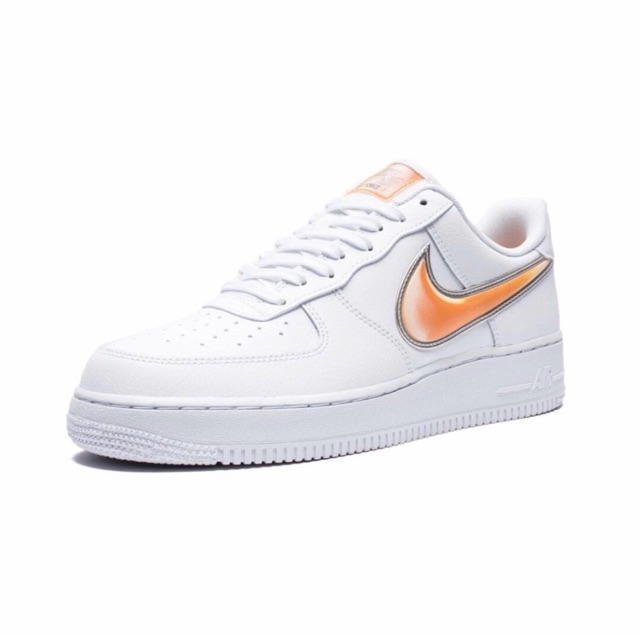 nike air force with orange