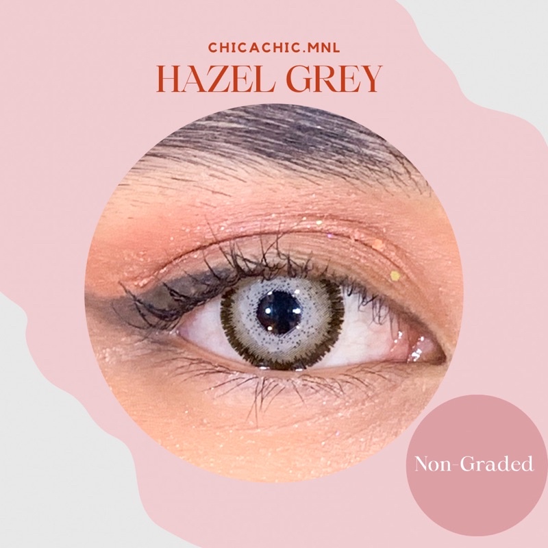 HAZEL GREY CONTACT LENS WITH FREE LENS CASE chicachic.mnl Shopee Philippines