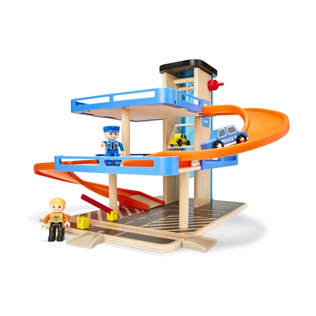 wooden garage playset