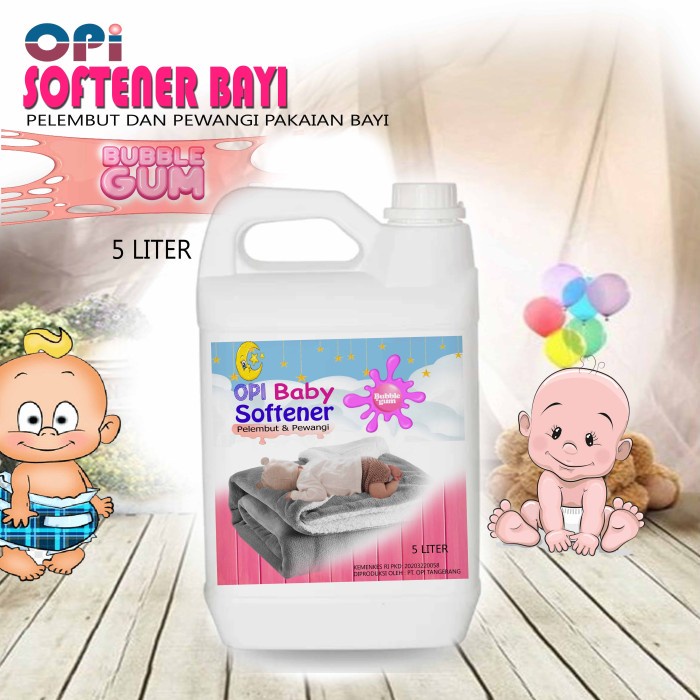 5 Liter Baby Clothing Softener And Fragrance bubble Gum (Softener
