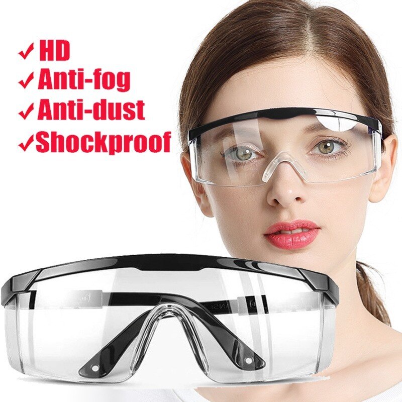 Airsoft Goggles Safety Glasses Lab Eye Protection Protective Eyewear Clear Lens Workplace Safety 0168