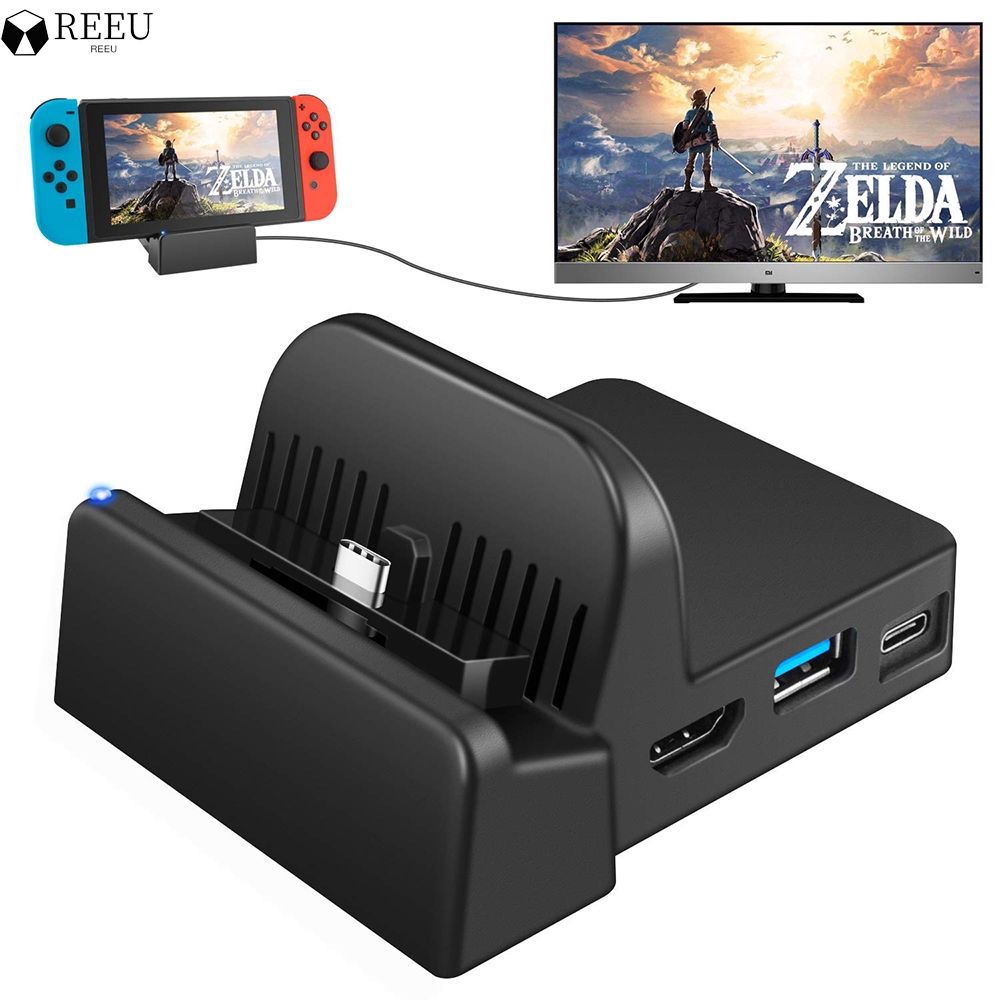 nintendo switch in docking station
