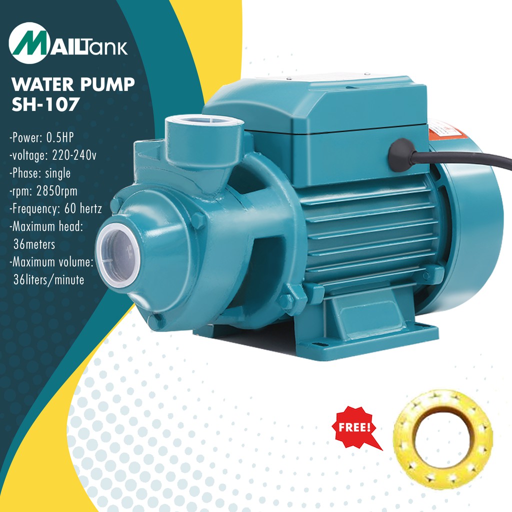 MAILTANK (SH107) Electric Water Pump Booster 0.5HP | Shopee Philippines