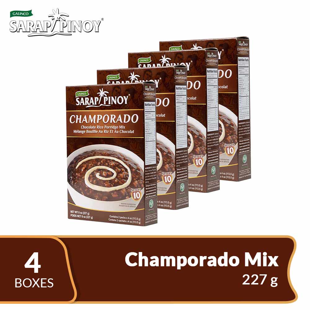 GALINCO Sarap Pinoy Champorado Mix 227g Value Pack Save 20 (4 Boxes ...