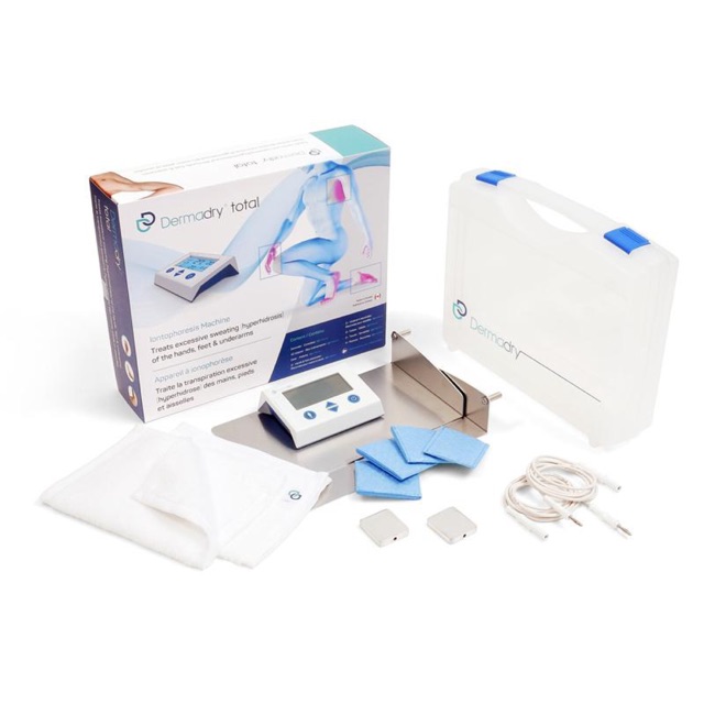 Dermadry Iontophoresis for Hyperhidrosis Excessive Sweating of Hands