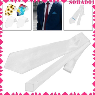 [sohad] Sublimation Blanks Neck Tie Heat Press Printing Neckties for Birthday, Graduation