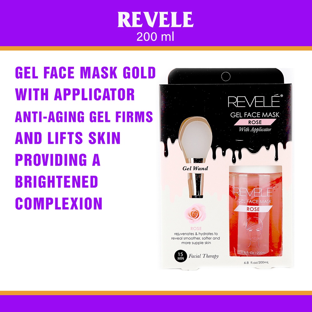 Revele Rose Gel Face Mask 200 mL Shopee Philippines
