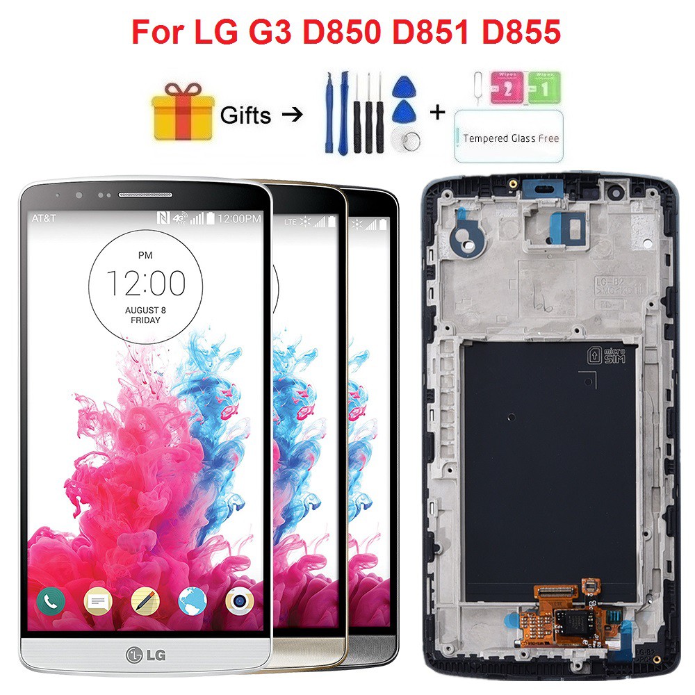 For Lg G3 D850 D851 D855 Lcd Display Touch Screen Digitizer Shopee Philippines