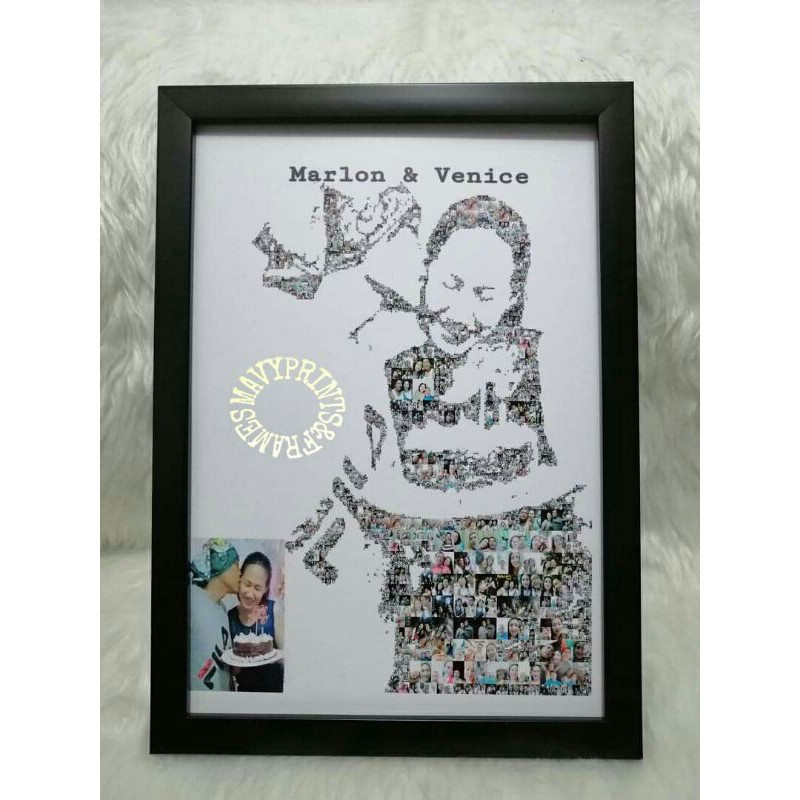 Customized Photo Collage Frame A4 size Shopee Philippines