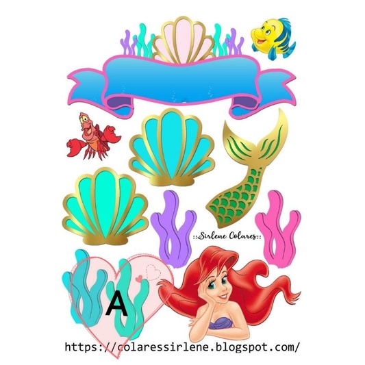 Mermaid Cake Topper 4r 209