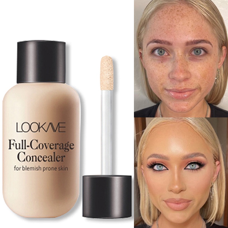 12ml Matte Liquid Foundation Waterproof Long Wear Full Cover Acne Spot