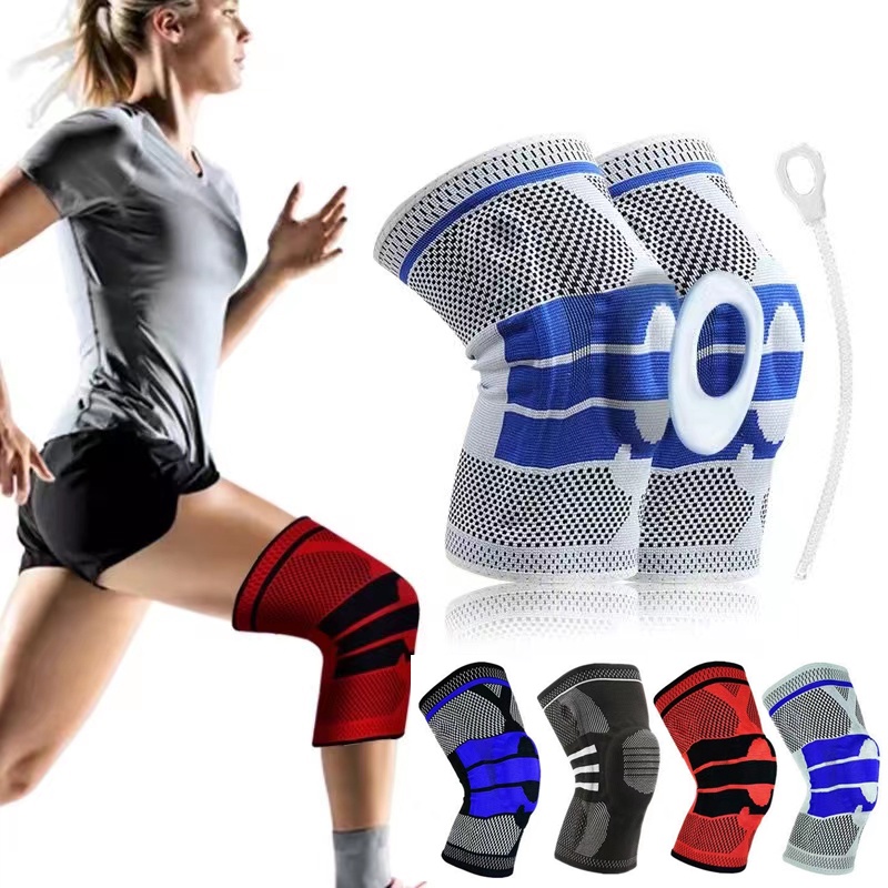 SH Sports Knee Support Pad High Compression Silicone Padded Knee