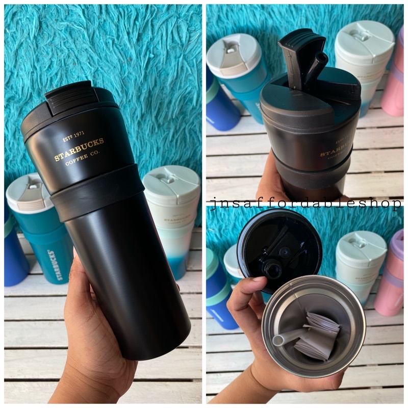 Stainless Built-in Straw Tumbler 473ml with box | Shopee Philippines