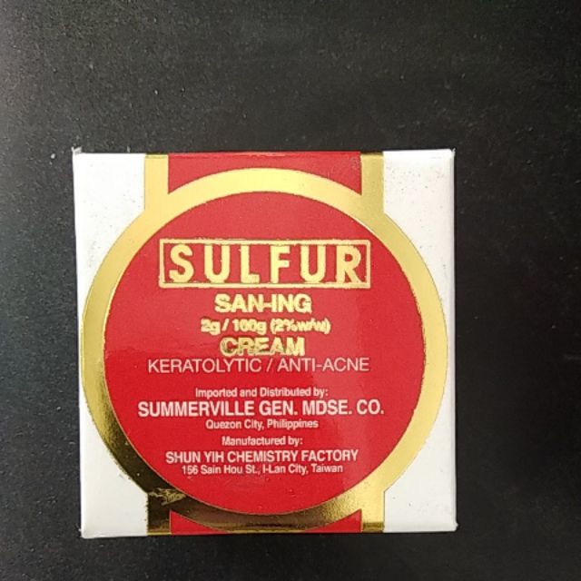 sulfur san ing cream