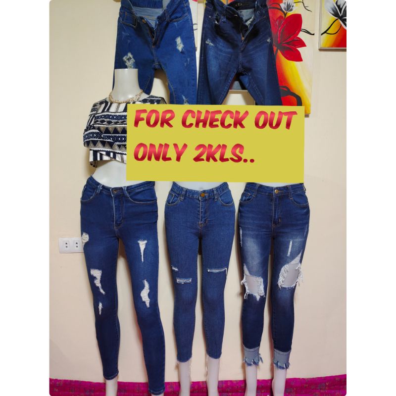 Skinny Jeans Like New2kls Shopee Philippines