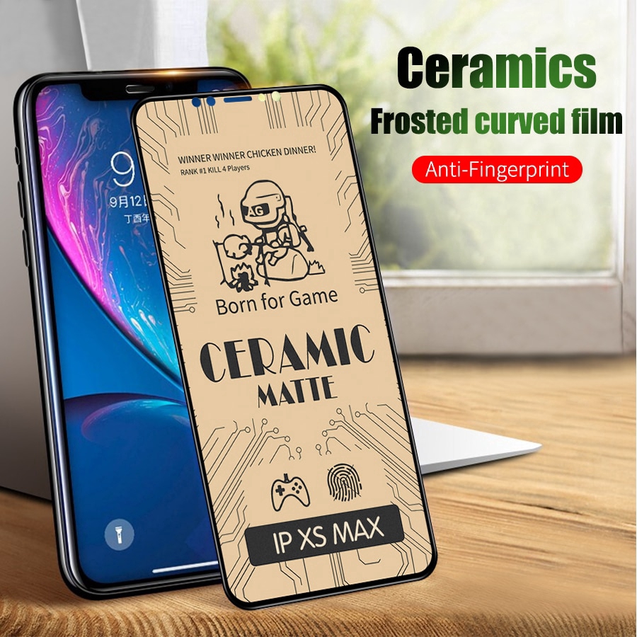 iPhone 12 Mini 11 Pro X XS Max XR 6 6S 7 8 Plus Matte Ceramic Full Screen Protector Soft