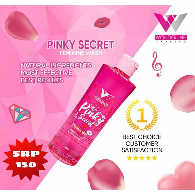 Authentic Pinky Secret Feminine Wash 150mL (New Elegant Packaging