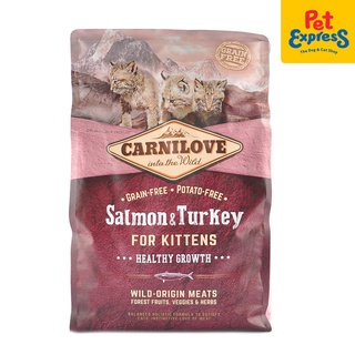 Carnilove Kitten Salmon and Turkey Dry Cat Food 2kg aQZ