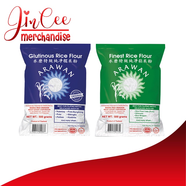 Arawan Flour 500g ( Glutinous Rice / Rice Flour ) Shopee Philippines