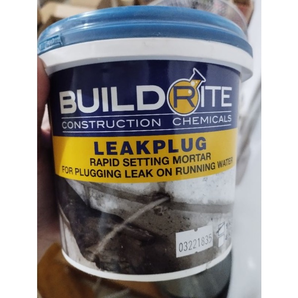 Buildrite Leak Plug 1Kg Rapid Setting Mortar For Plugging Leak On