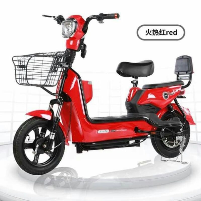 electric bike red