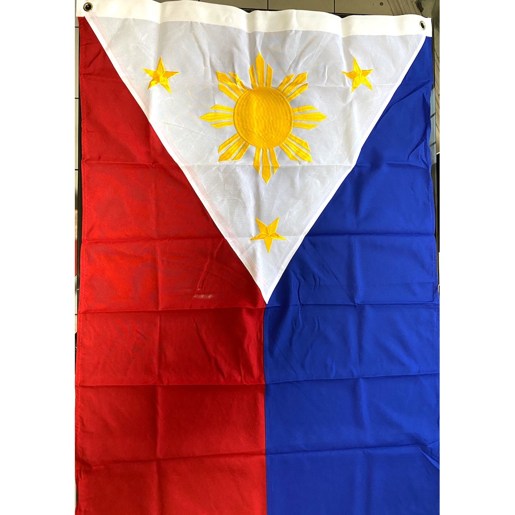 philippine-flag-3ft-x-5ft-embroidered-or-nylon-shopee-philippines