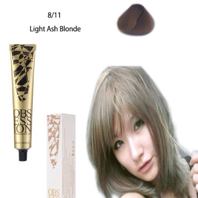 Obsession Hair Color In Light Ash Blonde 8 11 Shopee Philippines