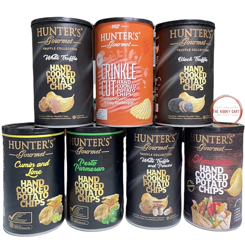 Hunter’s Gourmet Potato Chips Hand Cooked Truffle/ Pesto Parmesan