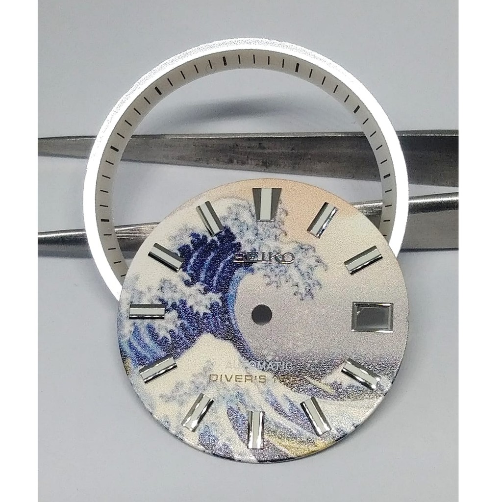 Kanagawa Wave Design Anti-Rust Replacement Watch Dial Diameter  for  Seiko Modifikasi SKX009 SKX007/Rolex NH35 | Shopee Philippines