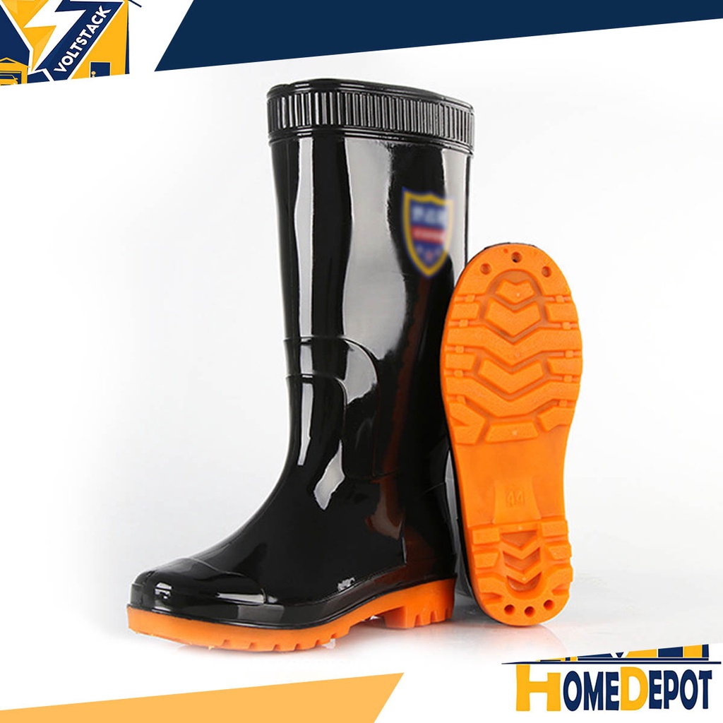 Voltstack Bota High Quality PVC Rubber Boots Water Proof Rain Boots