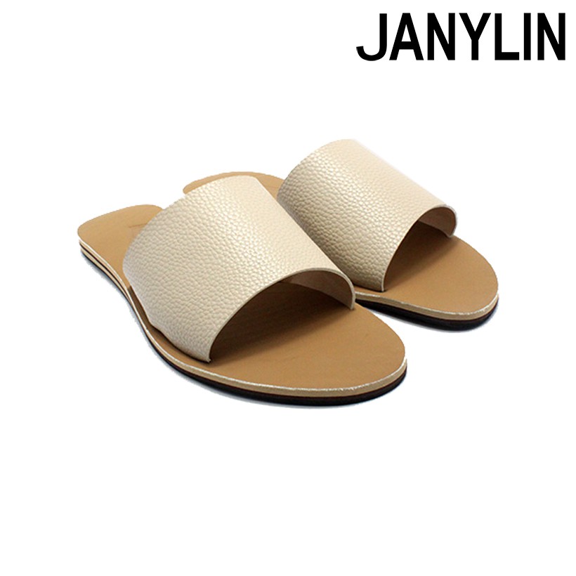 flat slip on sandals