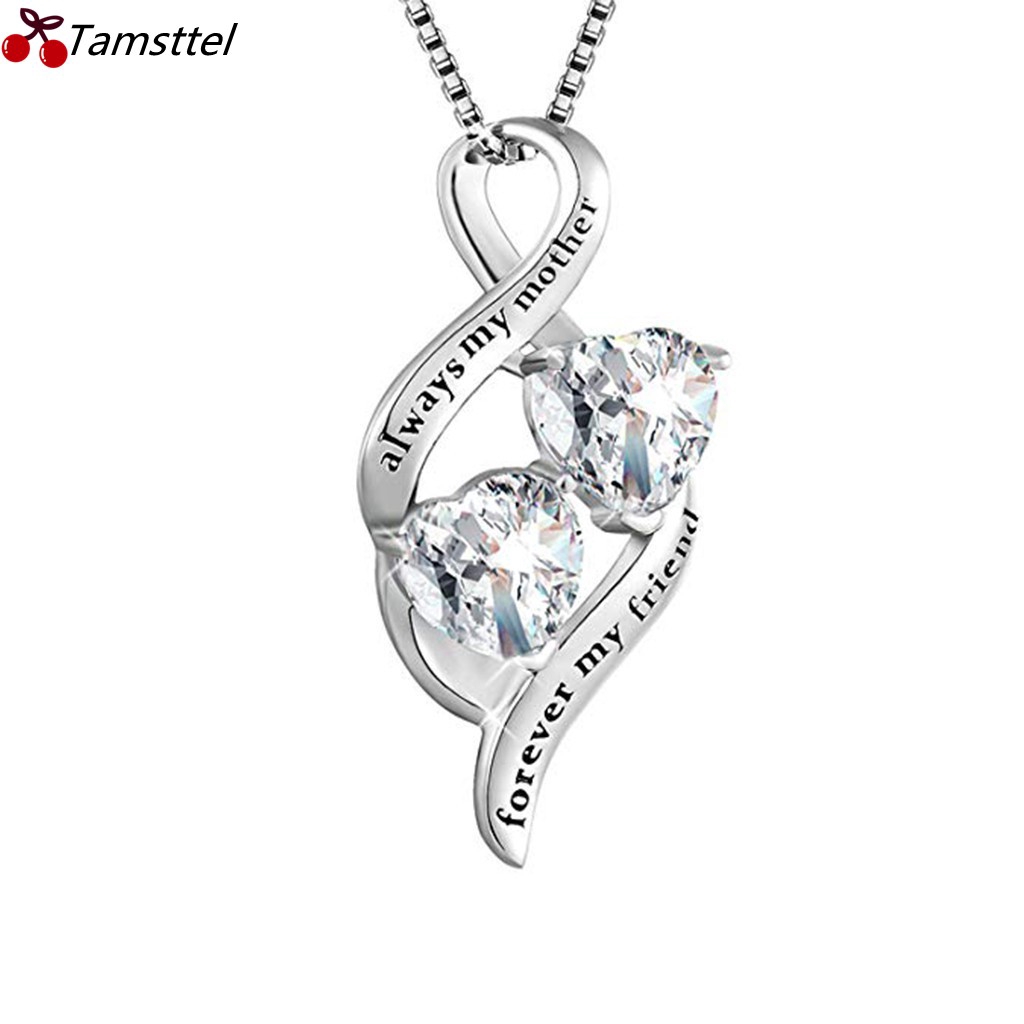 mom diamond necklace