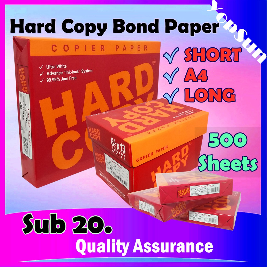 application letter short or long bond paper