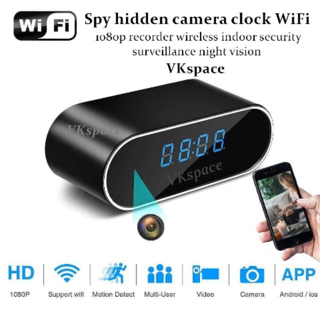 wireless clock camera