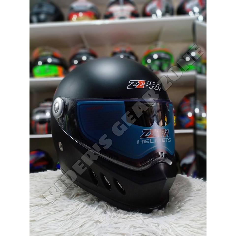 CLASSIC SOLID HELMET (ZEBRA FULLFACE HELMET) | Shopee Philippines