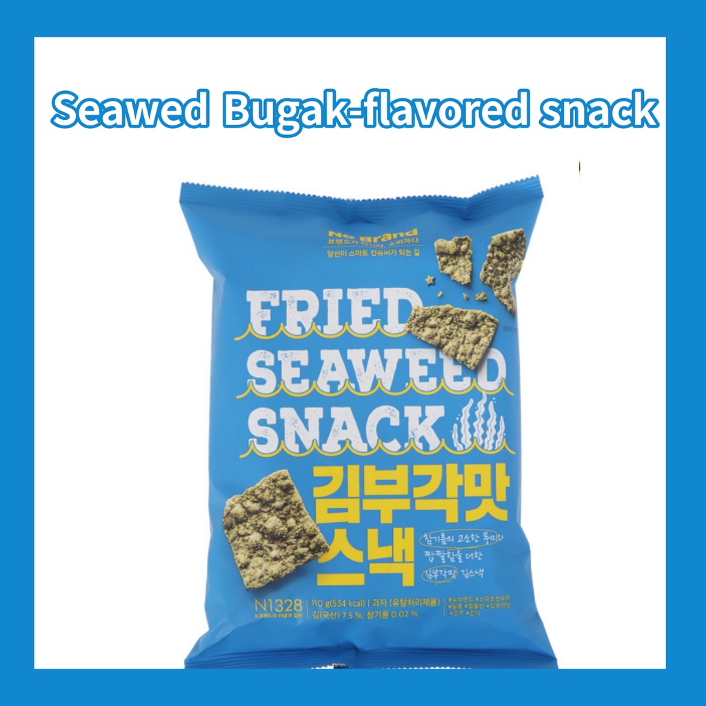 seaweed bugak chips No brand Kimbugak Taste Snack 110 g Shopee
