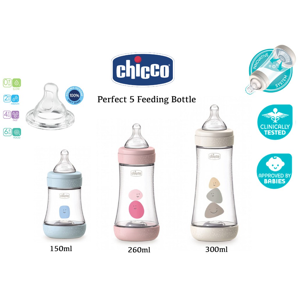 Chicco Perfect 5 Baby Milk Feeding Bottle Shopee Philippines