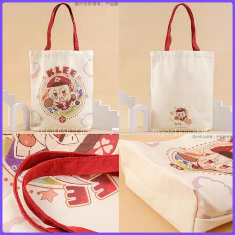 IPSTAR x AIMON x Genshin Impact Official Klee Canvas Tote bag | Shopee ...