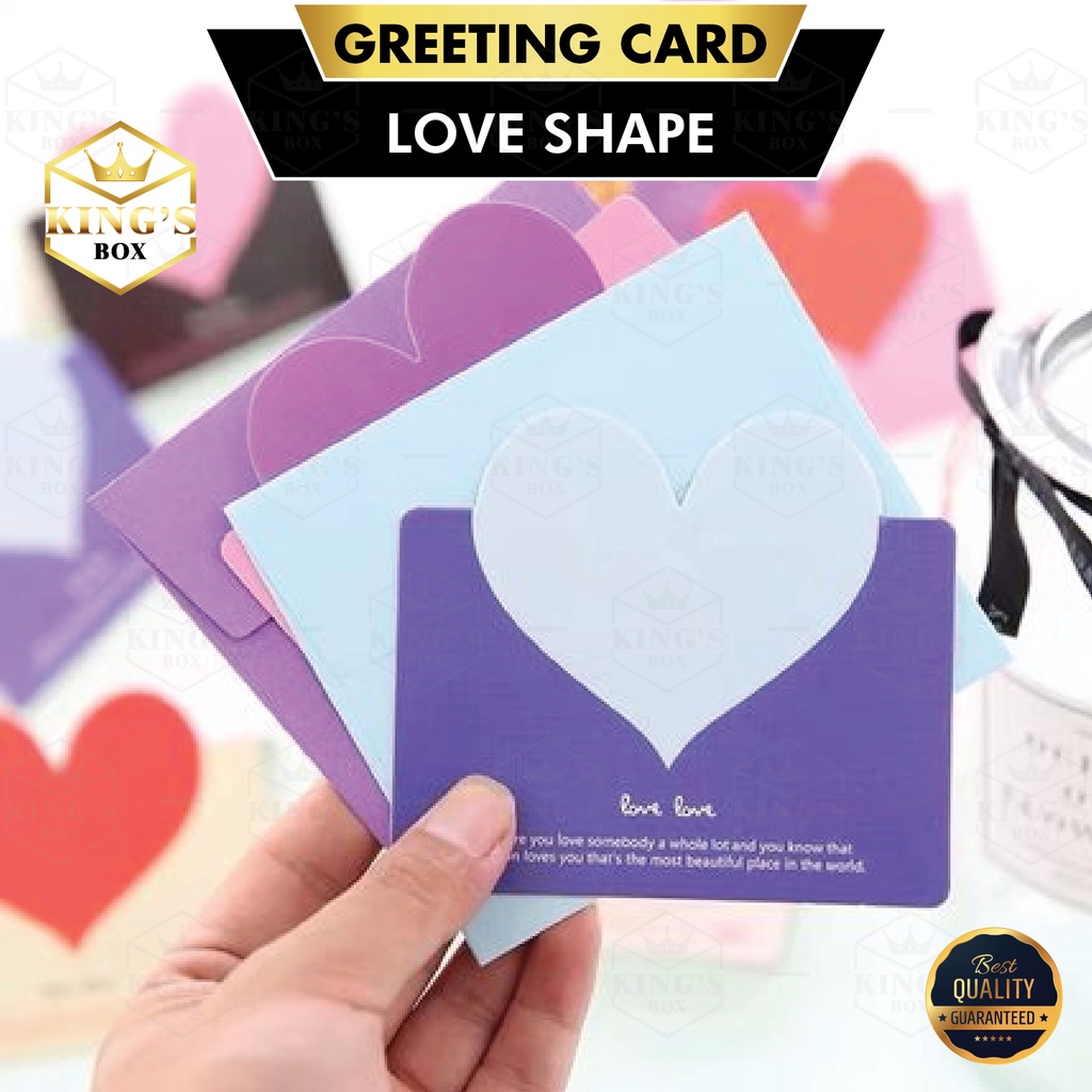 10pcs Love Wishing Card Kad Ucapan Wish Card Kad Love Card Kad Florist ...