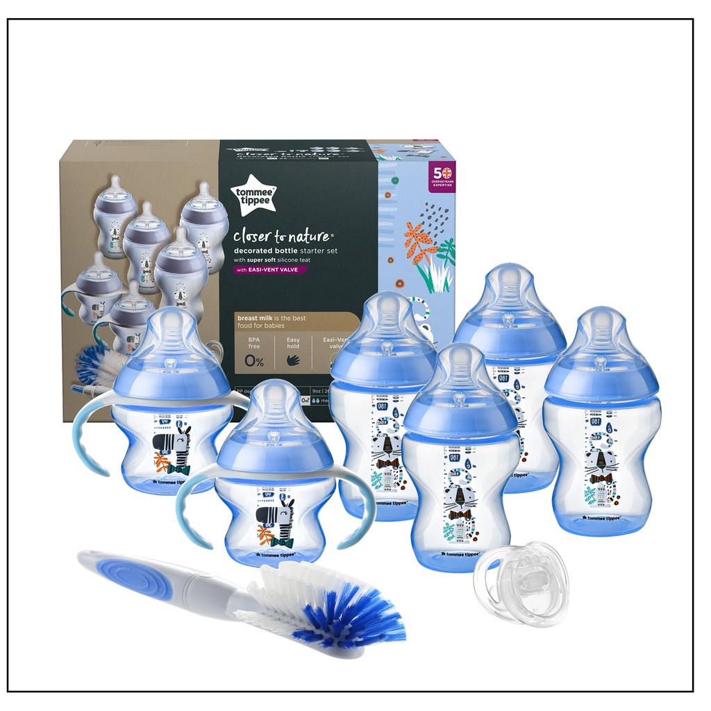 Tommee Tippee Ctn Bottles Blue Newborn Starter Set Shopee Philippines