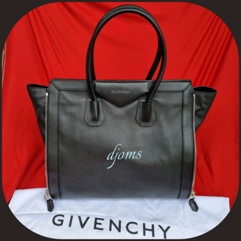 GIVENCHY Antigona Side Zip Black Tote Bag | Shopee Philippines