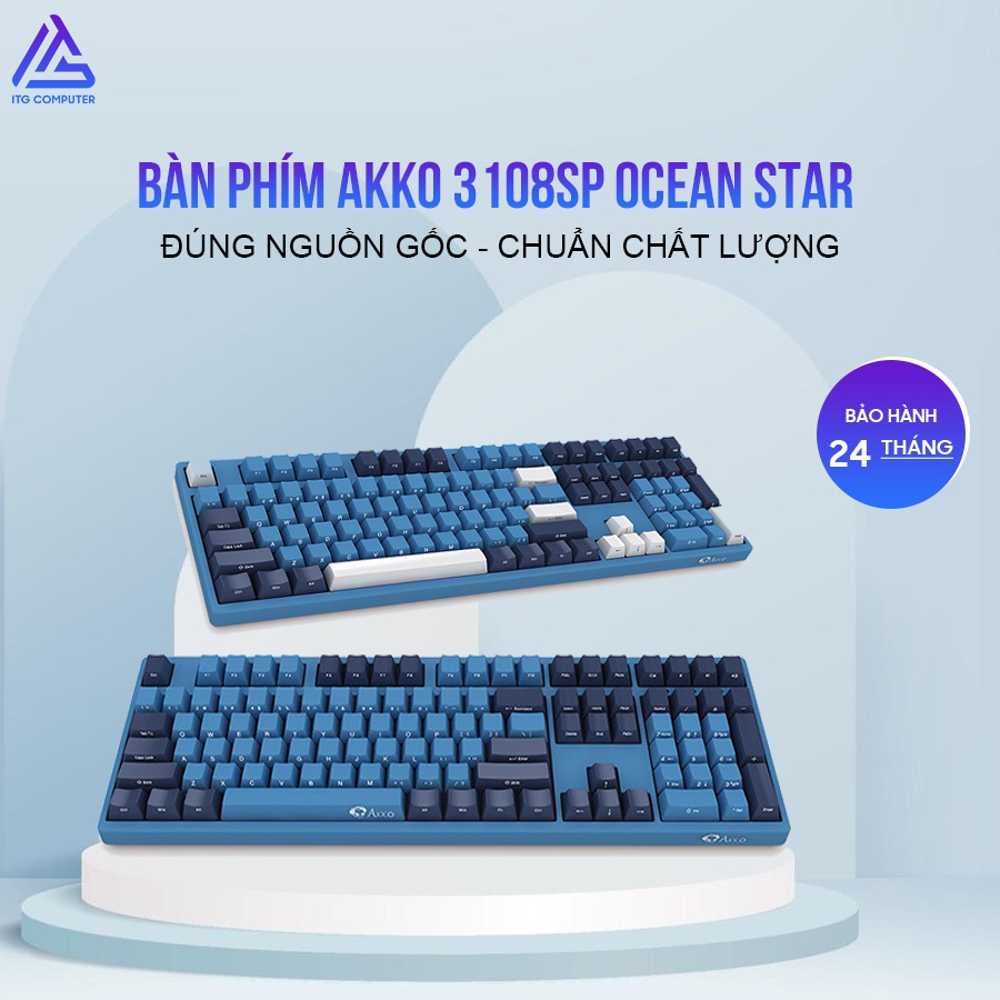 Akko 3108SP Ocean Star Keyboard (Cherry Switch Blue / Red) - | Shopee ...