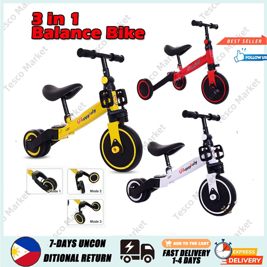 balance bike three wheels